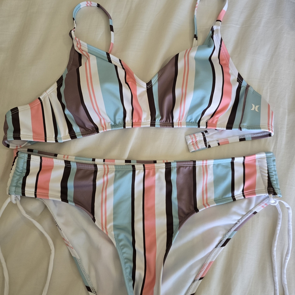 Hurley Multicolor Striped Bikini